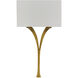 Choisy 1 Light 17 inch Antique Gold Leaf Wall Sconce Wall Light