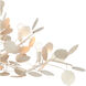 Lunaria 6 Light 51 inch Contemporary Silver Leaf Chandelier Ceiling Light
