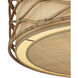 Partita 3 Light 28.25 inch Saddle Tan Pendant Ceiling Light