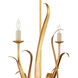 Menefee 6 Light 32 inch Antique Gold Leaf Chandelier Ceiling Light