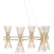 Novatude 16 Light 33.75 inch Contemporary Gold Leaf/Contemporary Silver Leaf Chandelier Ceiling Light