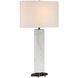 Stanhope 33.25 inch 150 watt White and Bronze Table Lamp Portable Light