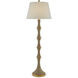 Bourgeon 66 inch 150 watt Natural and Contemporary Gold Leaf Floor Lamp Portable Light