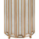 Daze 20.25 inch 60 watt White/Antique Brass Table Lamp Portable Light