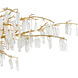 Forest Dawn 8 Light 60.25 inch Washed Lucerne Gold/Natural Chandelier Ceiling Light, Aviva Stanoff Collection