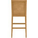 Santos 44 inch Sea Sand/UV Liller Malt/Satin Brass Bar Stool