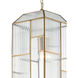 Bardolph 1 Light 8.5 inch Antique Brass/Clear Pendant Ceiling Light