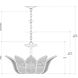 Bebe 3 Light 26.75 inch Contemporary Gold Leaf Chandelier Ceiling Light, Bunny Williams Collection