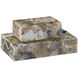 Malaga 7 inch Black Agate Box, Large
