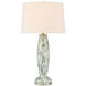 Motte 31.75 inch 150 watt White and Green and Pale Pink and Clear Table Lamp Portable Light