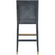 Santos 44 inch Vintage Navy and Satin Brass and Barrett Dusk Bar Stool