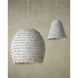 Overlay 1 Light 12.5 inch White Pendant Ceiling Light, Small