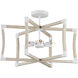 Bastian 6 Light 27 inch Sugar White and Sandstone Lantern Chandelier Ceiling Light, Small