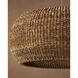 Boucle 6 Light 36 inch Natural/Beige Chandelier Ceiling Light