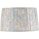 Wildflower Pastel Blue and Pastel Pink and Ivory 18 inch Tapered Lamp Shade, Large