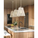 Parnell 1 Light 24 inch White/Frosted White/Gesso White Pendant Ceiling Light, Medium
