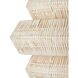 Antibes 3 Light 22.5 inch Bleached Natural/Snow White Chandelier Ceiling Light, Small