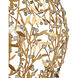 Secret Garden 4 Light 30 inch Clear/Contemporary Gold Leaf/Contemporary Gold Orb Chandelier Ceiling Light