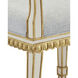 Ines Ivory and Antique Gold and Mixology Moonstone Chair