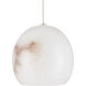 Lazio 30 Light 54 inch Natural/Painted Silver Multi-Drop Pendant Ceiling Light