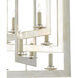 Middleton 8 Light 20 inch Contemporary Silver Leaf Chandelier Ceiling Light, Small