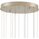 Alsop 15 Light 25 inch Brown and Silver Multi-Drop Pendant Ceiling Light