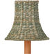 Bell Teal 5.5 inch Chandelier Shade, Suzanne Duin Collection
