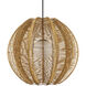Barbary 1 Light 33.25 inch Black Outdoor Pendant