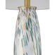 Motte 31.75 inch 150 watt White and Green and Pale Pink and Clear Table Lamp Portable Light