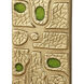Beau Monde 24 X 15.75 inch Gold and Green C Table