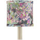 Wildflower Magenta and Green and Blue 5 inch Chandelier Shade