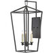 Denison 3 Light 10.75 inch Mole Black Wall Sconce Wall Light