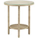 Limay 22 inch Natural and Clear Accent Table, Bunny Williams Collection