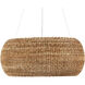 Boucle 6 Light 36 inch Natural/Beige Chandelier Ceiling Light
