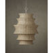 Phebe 9 Light 32 inch Bleached Natural and Vanilla Chandelier Ceiling Light, Large