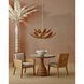 Santos Sea Sand and Satin Brass and Liller Malt Side Chair