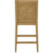 Santos 40 inch Sea Sand and Satin Brass and Liller Malt Counter Stool