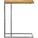 Boyles 24 X 20 inch Antique Brass/Black C Table