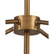 Alithea 5 Light 45.25 inch Antique Brass Semi-Flush Mount Ceiling Light