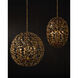 Secret Garden 4 Light 20.5 inch Contemporary Gold Leaf and Contemporary Gold Chandelier Ceiling Light
