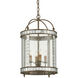 Corsica 4 Light 13 inch Harlow Silver Leaf Chandelier Ceiling Light, Small