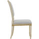 Ines Ivory and Antique Gold and Mixology Moonstone Chair