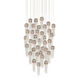Medusa 36 Light 35 inch Silver Multi-Drop Pendant Ceiling Light
