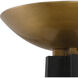 Calyx 71 inch 28.00 watt Black/Antique Brass Torchiere Floor Lamp Portable Light