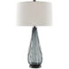 Nightcap 33.25 inch 150 watt Blue-Gray/Clear/Black Table Lamp Portable Light