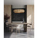 Plunge 1 Light 30 inch Toffee/Brass/White Chandelier Ceiling Light