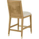 Santos 40 inch Sea Sand and Satin Brass and Liller Malt Counter Stool