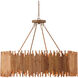 Teahouse 8 Light 32.25 inch Natural/Khaki Chandelier Ceiling Light