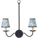 Marble Blue Lace 5 inch Tapered Chandelier Shade