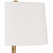Piaf 69.5 inch 150 watt Antique Brass Floor Lamp Portable Light